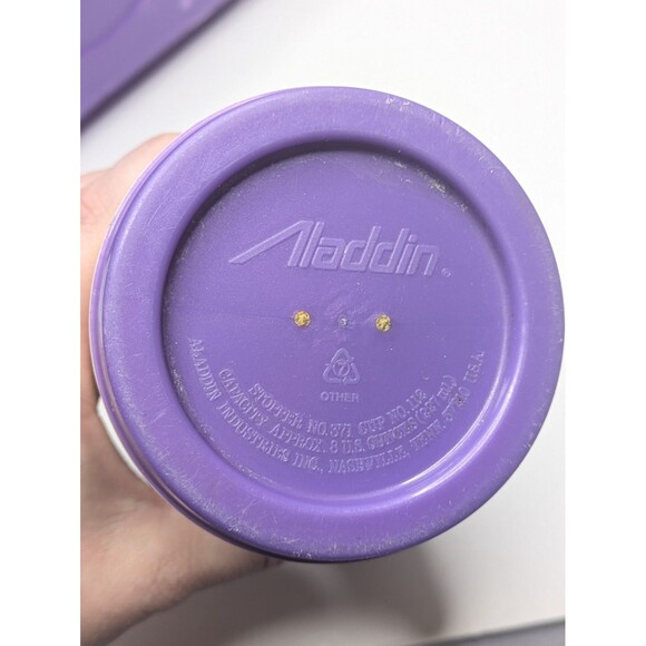 Disney Lion King Lunchbox & Thermos Set Aladdin Plastic Vintage USA 90s - Picture 11 of 15